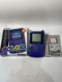 #10 Nintendo Game Boy Color Handheld Game Console / Tested/ purple