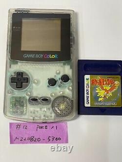 #12 Nintendo Game Boy Color Handheld Console Atomic/Pocket Monster Gold/From JPN