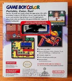 1998 Nintendo GameBoy Color GRAPE/ PURPLE 1st EDITION FOIL, New Factory Sealed