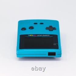 2.6 Large Backlight IPS LCD MOD NINTENDO GameBoy Color TealBlue Console CGB-001