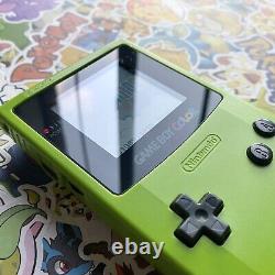 2 OF 2 RARE KIWI GREEN GAMEBOY COLOR? 100% ORIGINAL? Game Boy Colour