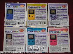 6x Six Colours Nintendo Game Boy Color GBC Console Boxes & Manuals Only