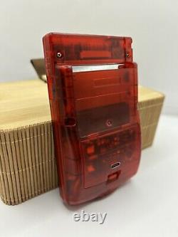 AMOLED Nintendo Gameboy Colour USB C Red Touchscreen (GBC) Uk Seller