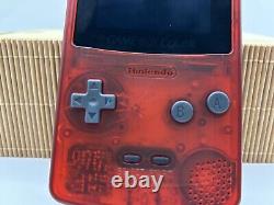 AMOLED Nintendo Gameboy Colour USB C Red Touchscreen (GBC) Uk Seller