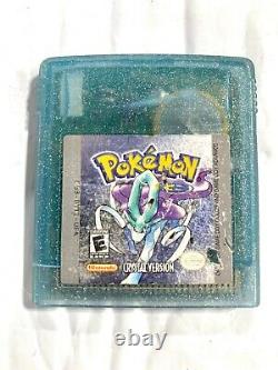 AUTHENTIC! Pokemon Crystal Version Gameboy Color + New Save Battery