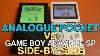 Analogue Pocket Vs Game Boy Advance Sp Game Boy Game Quick Side By Side Analogue Handheld Game