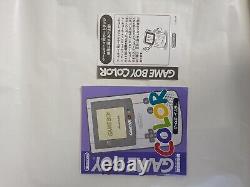 Atomic Purple Gameboy Color Boxed With All Manuals and Console Rare Japanese