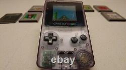 Atomic Purple Gameboy Color With 10 Games & 1 Cartridge Case