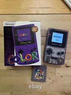 Atomic Purple IPS Backlit Nintendo Gameboy Color GBC Cartridge NES TFT Japan
