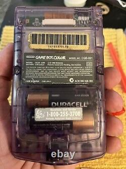 Atomic Purple IPS Backlit Nintendo Gameboy Color GBC Cartridge NES TFT Japan