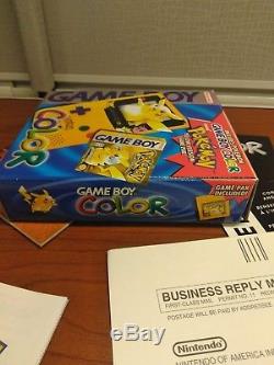 BOX ONLY Pokemon Yellow Gameboy Color Special Pikachu Edition BOX ONLY