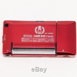 BOXED GB MICRO GameBoy advance Famicom 20th anniversary ed Color Nintendo