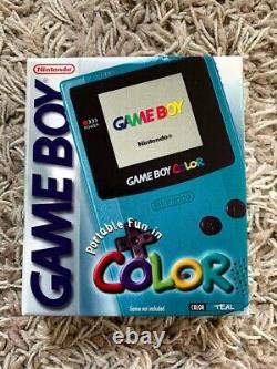 BRAND NEW SEALED Nintendo Game Boy Gameboy Color Console 1999 (TEAL) EXCELLENT