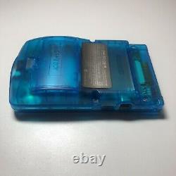 Backlit Clear Blue Nintendo Game Boy Color GBC Backlight Mod with New LCD Screen