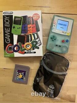 Backlit GITD Pokémon Gameboy Color Nintendo GBC Cartridge Pikachu Carry Pouch