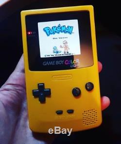 Backlit Nintendo Game Boy Colour Dandelion Yellow GBC 101