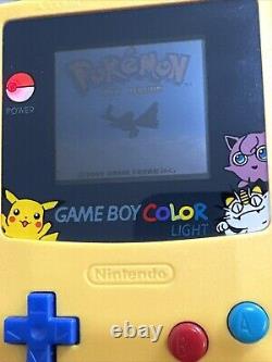 Backlit Pokemon Special Pikachu Edition Game Boy Color GBC TFT LCD Display