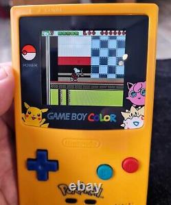 Best CUSTOM Pokémon Pikachu Nintendo Gameboy Colour IPS BACKLIGHT + Audio BOOST