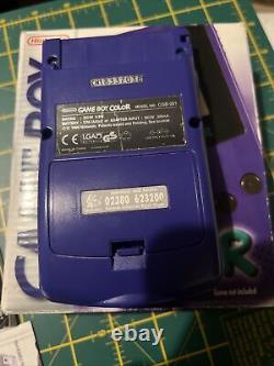 Boxed Nintendo Game Boy Color Grape, Mint Condition? Benefits charity
