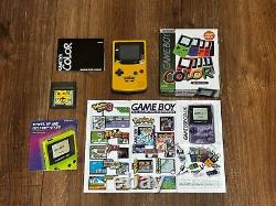 Boxed Nintendo GameBoy Color with 1 Game GBC Retrofit Pokemon Center Console