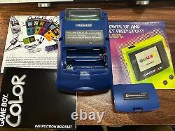 Boxed Nintendo GameBoy Color with 1 Game GBC Retrofit Pokemon Center Console