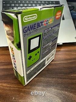 Boxed Nintendo GameBoy Color with 1 Game GBC Retrofit Pokemon Center Console