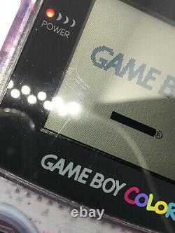 Boxed Nintendo Gameboy Color Atomic Purple Genuine Japanese Version + 10 Games