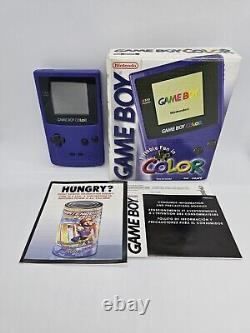 Boxed Nintendo Gameboy Color (Grape)? Tested & Working? Excellent Condition