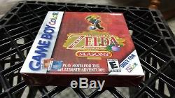 Brand New Legend of Zelda Oracle of Seasons Nintendo Game Boy Color SEALED GBC