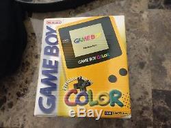 Brand New Nintendo Game Boy Color Yellow Dandelion Handheld System