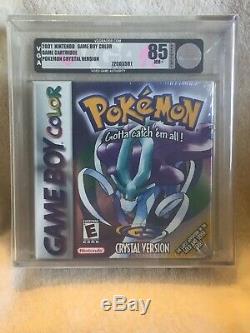 Brand New Sealed Pokemon Crystal Version Game Boy Color VGA graded 85 Silver
