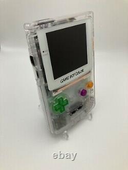 CLEAR Gameboy Color FunnyPlaying LAMINATED Q5 2.0 IPS Console GBC Game Boy