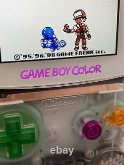 CLEAR Gameboy Color FunnyPlaying LAMINATED Q5 2.0 IPS Console GBC Game Boy