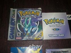 COMPLETE Pokemon Crystal Version Nintendo Game Boy Color Advance With NEW BATTERY