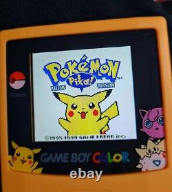 CUSTOM Pokémon Gameboy Colour IPS BACKLIGHT + Audio BOOST + Pokemon Game + BOX