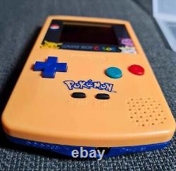 CUSTOM Pokémon Gameboy Colour IPS BACKLIGHT + Audio BOOST + Pokemon Game + BOX