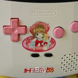 Cardcaptor Sakura GAME BOY COLOR Console Boxed CGB-001 NINTENDO Pink White USED