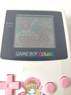 Cardcaptor Sakura GAME BOY COLOR Console CGB-001 Pink White + soft×2 NINTENDO