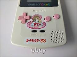 Cardcaptor Sakura GAME BOY COLOR Console CGB-001 Pink White + soft×2 NINTENDO