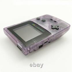 Clear Purple Game Boy Color GBC Console With Backlight Back Light LCD