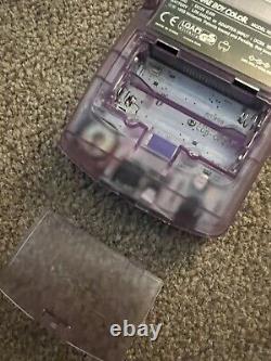 Clear Transparent Atomic Purple Nintendo Gameboy Color Console