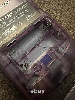 Clear Transparent Atomic Purple Nintendo Gameboy Color Console