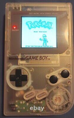 Clear White Nintendo DMG Gameboy IPS V5 LCD 36 Colours