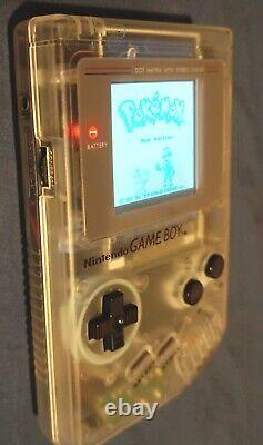 Clear White Nintendo DMG Gameboy IPS V5 LCD 36 Colours