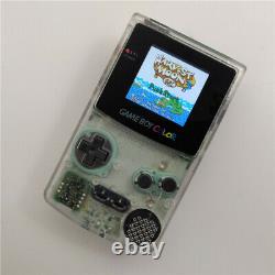 Clear White Refurbished Game Boy Color GBC Console With Backlight Back Light LCD