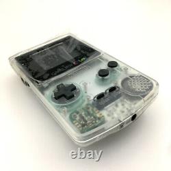 Clear white Refurbished Game Boy Color GBC Console with High Backlight LCD Mod