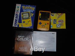 Consola Game Boy Gameboy GBC Color Pokemon Pikachu Special Edition