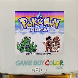 Custom Backlit Ags-101 Nintendo Gameboy Color Clear White