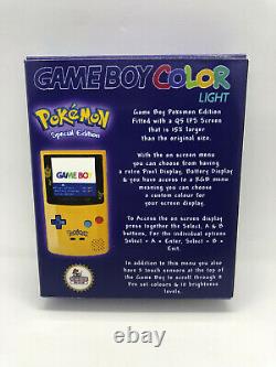 Custom Boxed Nintendo Gameboy Color Light Pokemon IPS Q5 OSD Backlight