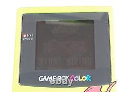 Custom Gameboy Colour Console Tmnt Lime Green Boxed With Manuals